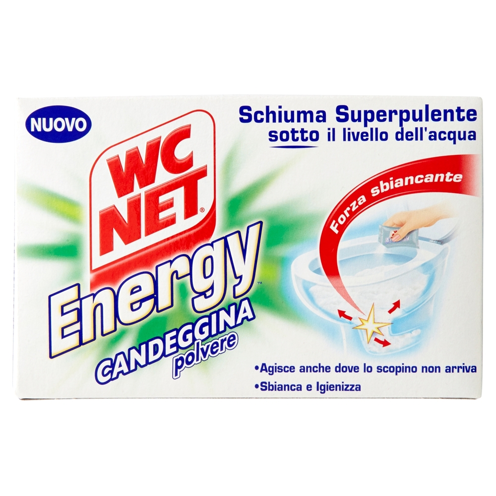 Wc Net Energy Candeggina polvere 4 Buste x 60 g